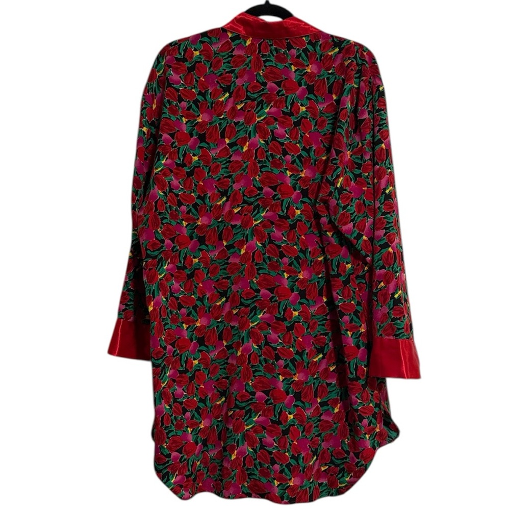 🖤 Victoria’s Secret Vintage Tulip Print Nightgown with 2 Button Closure - Picture 5 of 5